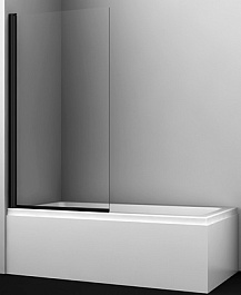 WasserKRAFT Шторка на ванну Berkel 48P01-80BLACK – фотография-1